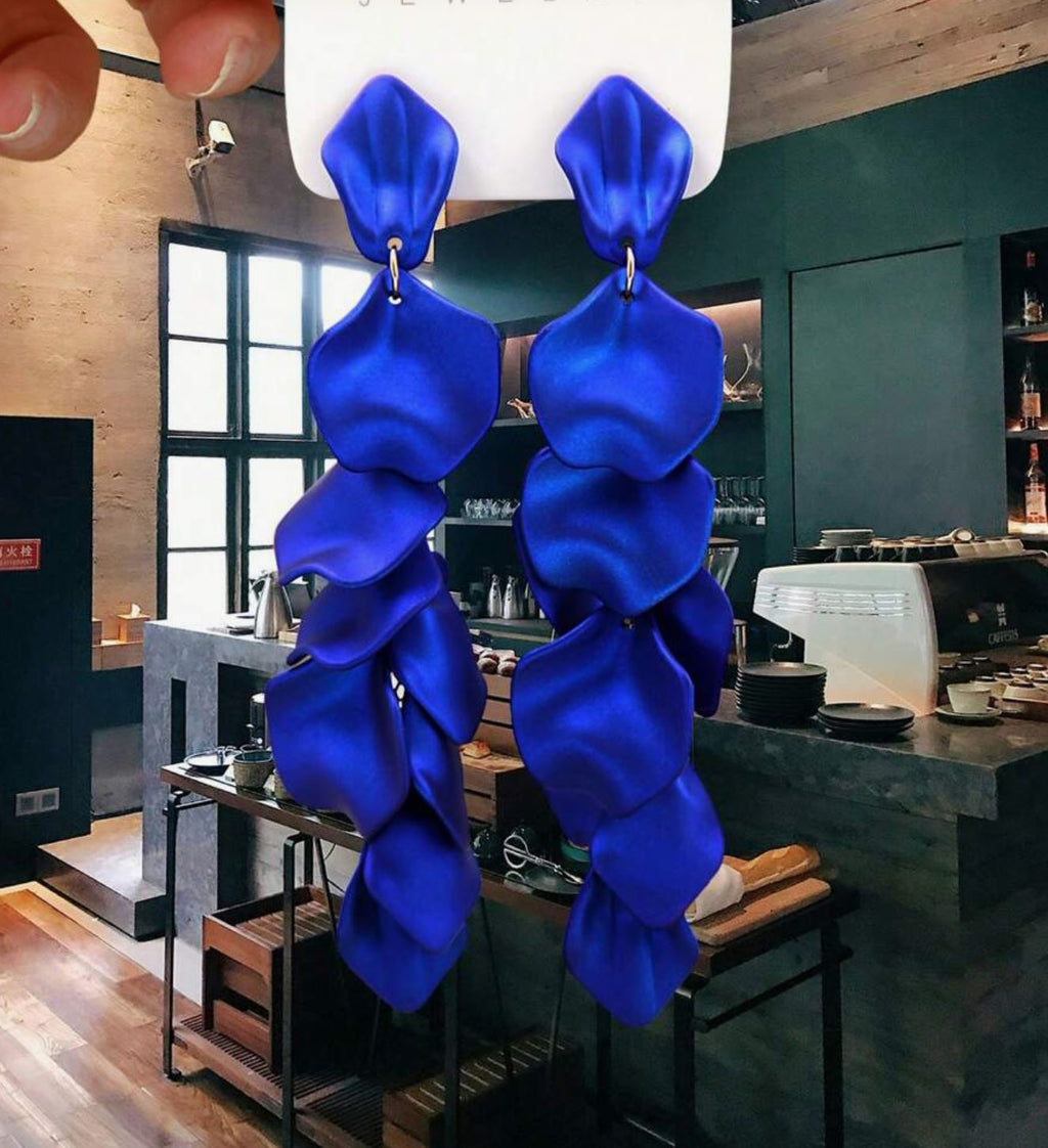Boucle Anissa  bleu électrique