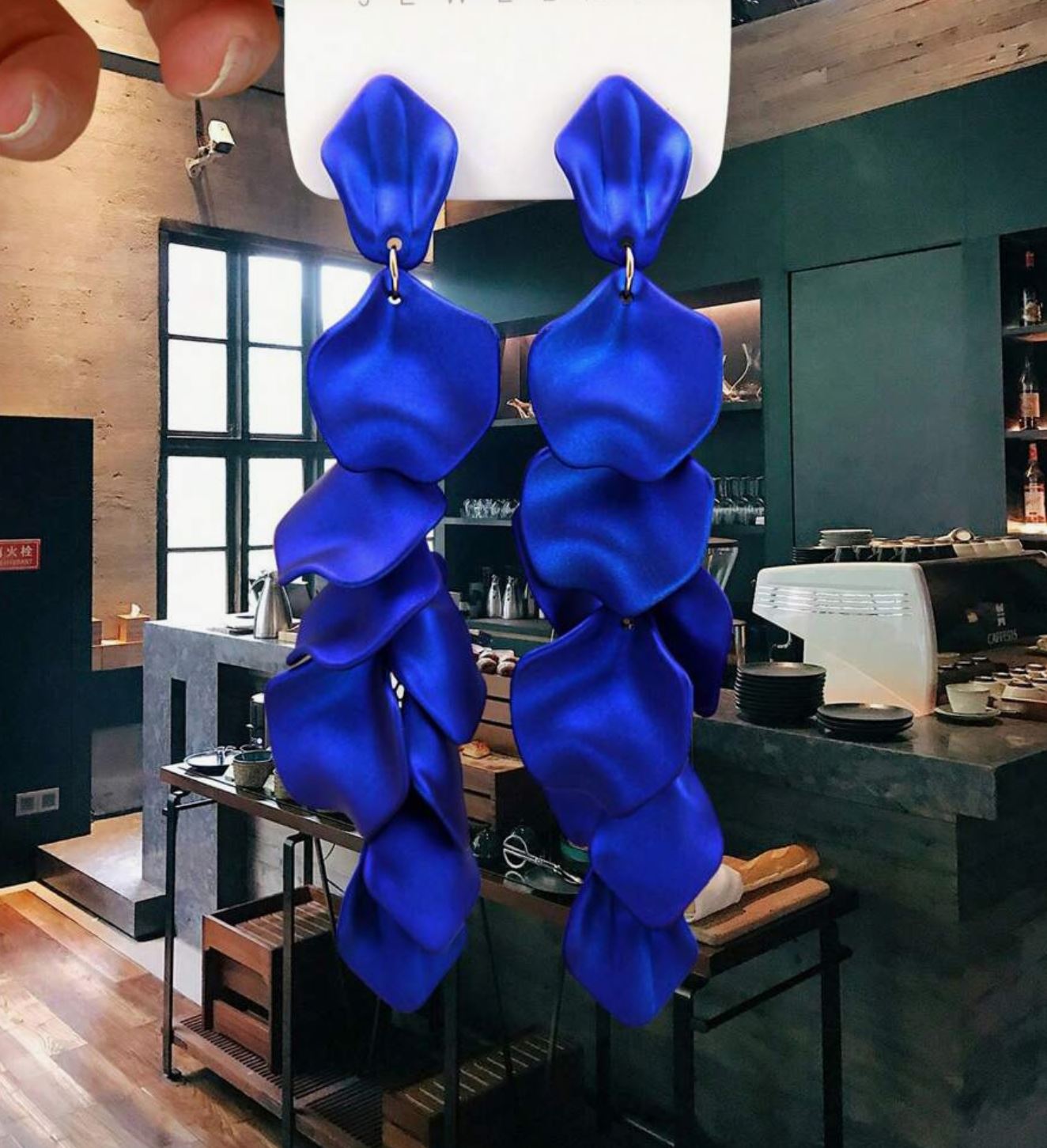 Boucle Anissa  bleu électrique
