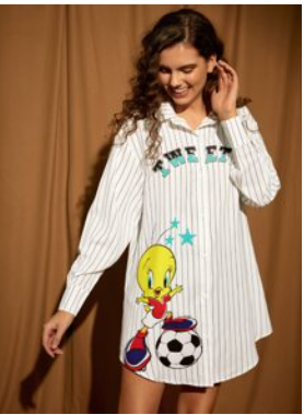 Chemise blanche cartoon