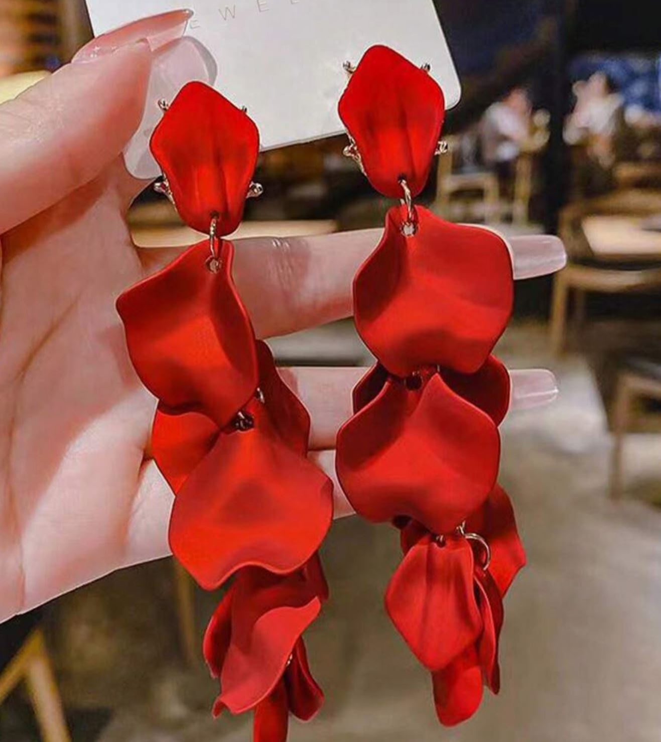 Boucle Anissa rouge