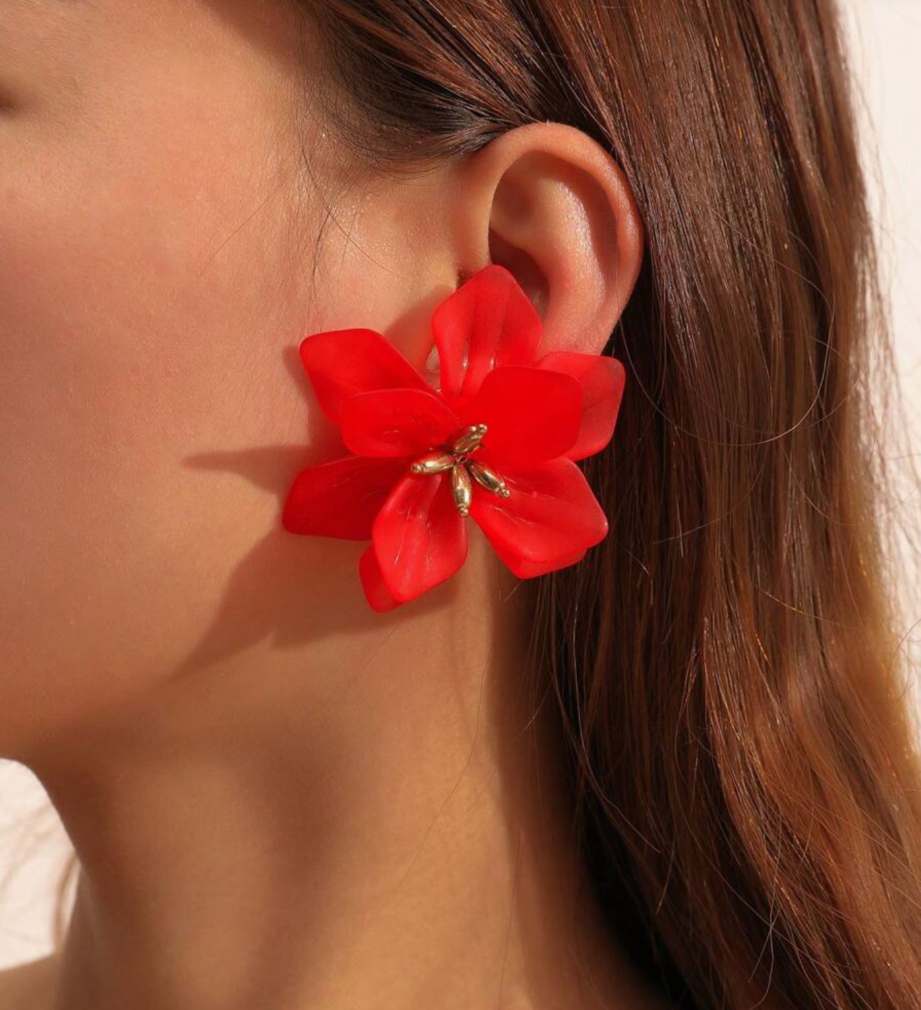 Boucle Ines rouge