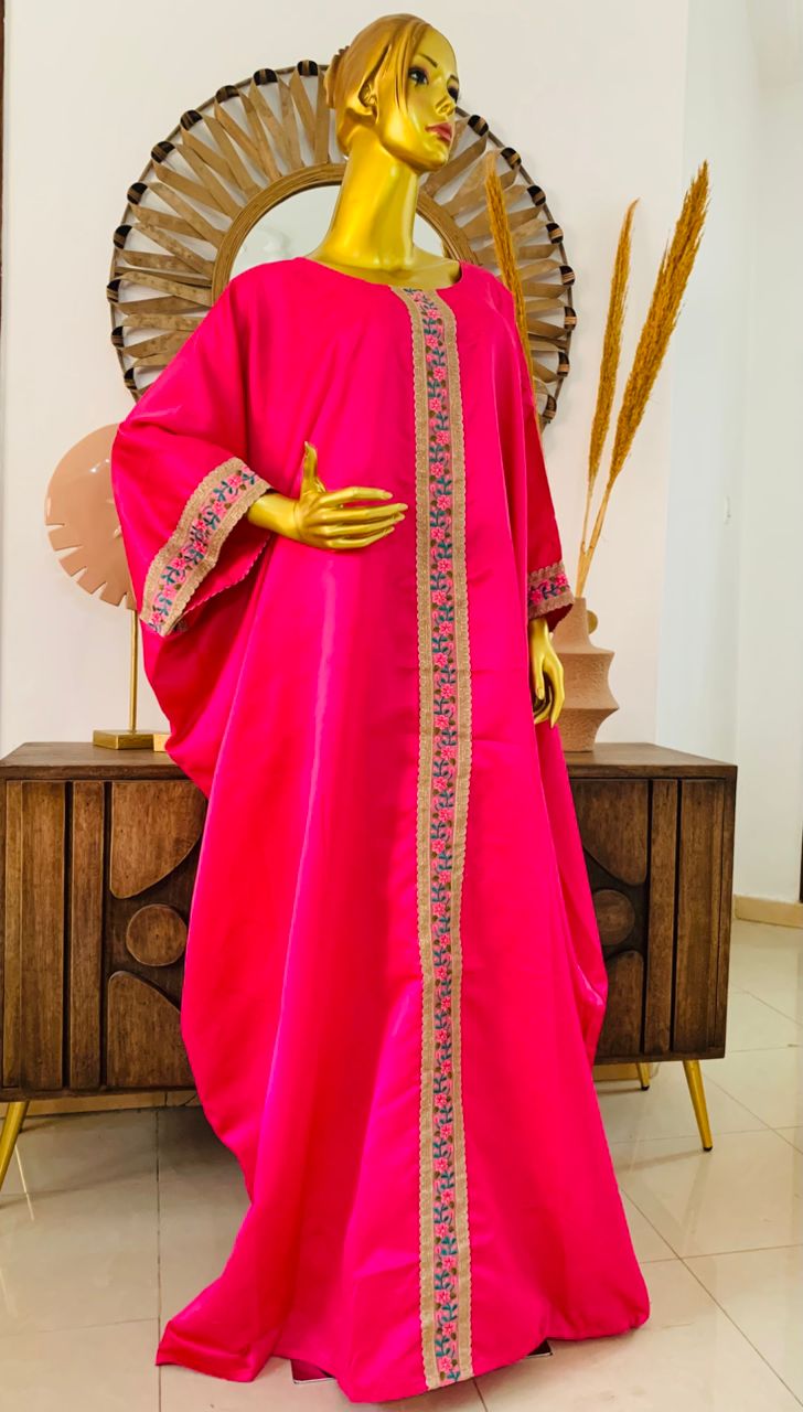 Tunique satin rose