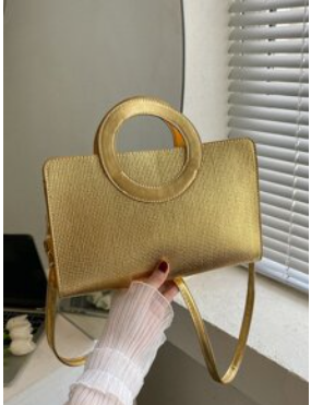 Sac doré anse arrondie