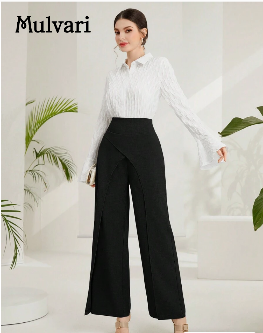 Pantalon portefeuille noir