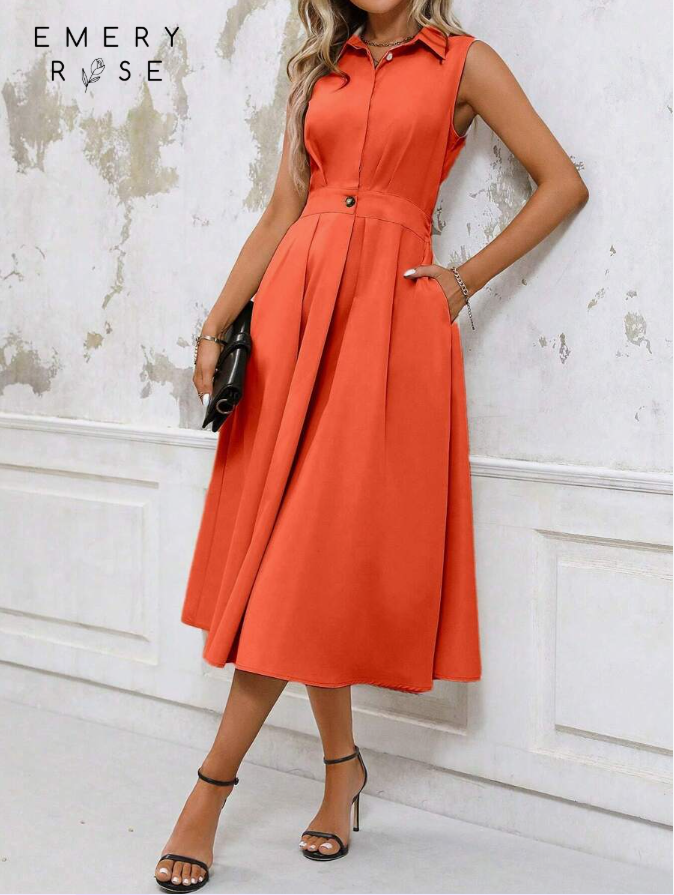 Robe de ville Orange